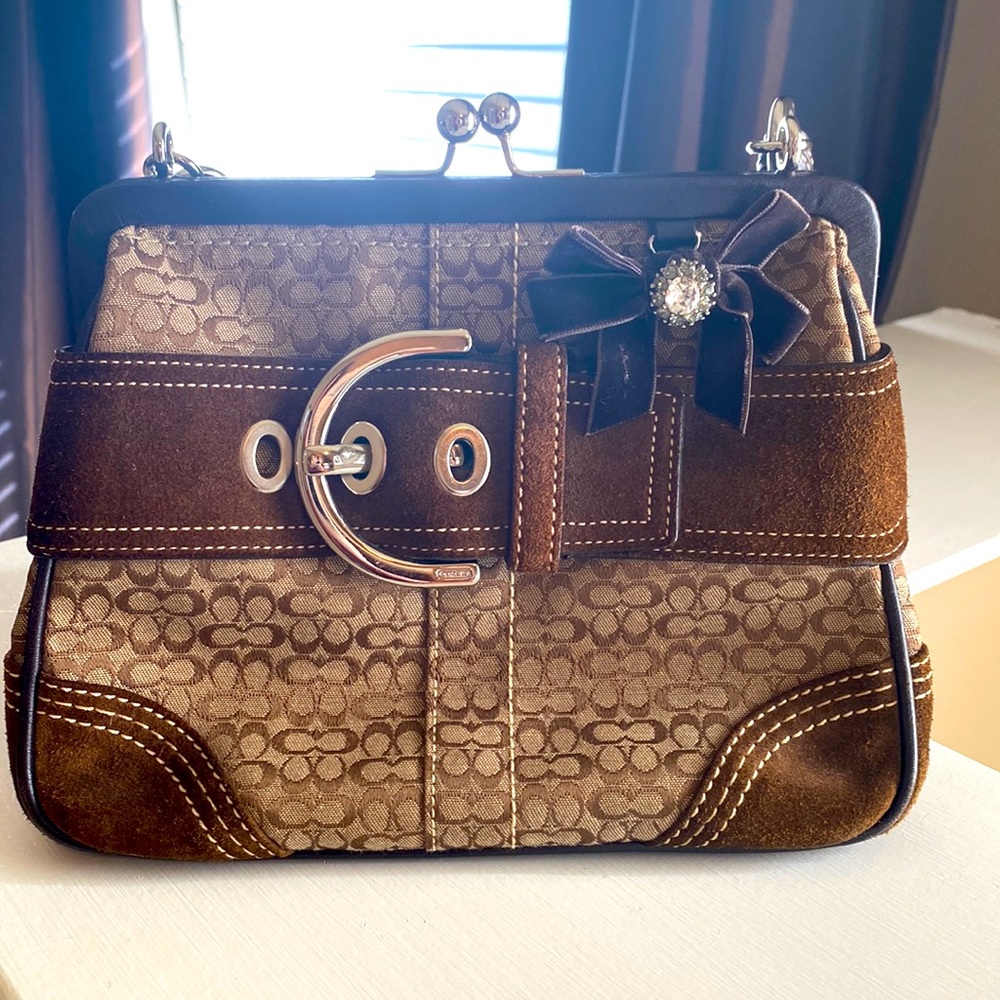 Cute coach handbag! New condition. So unique and perfect for fall!